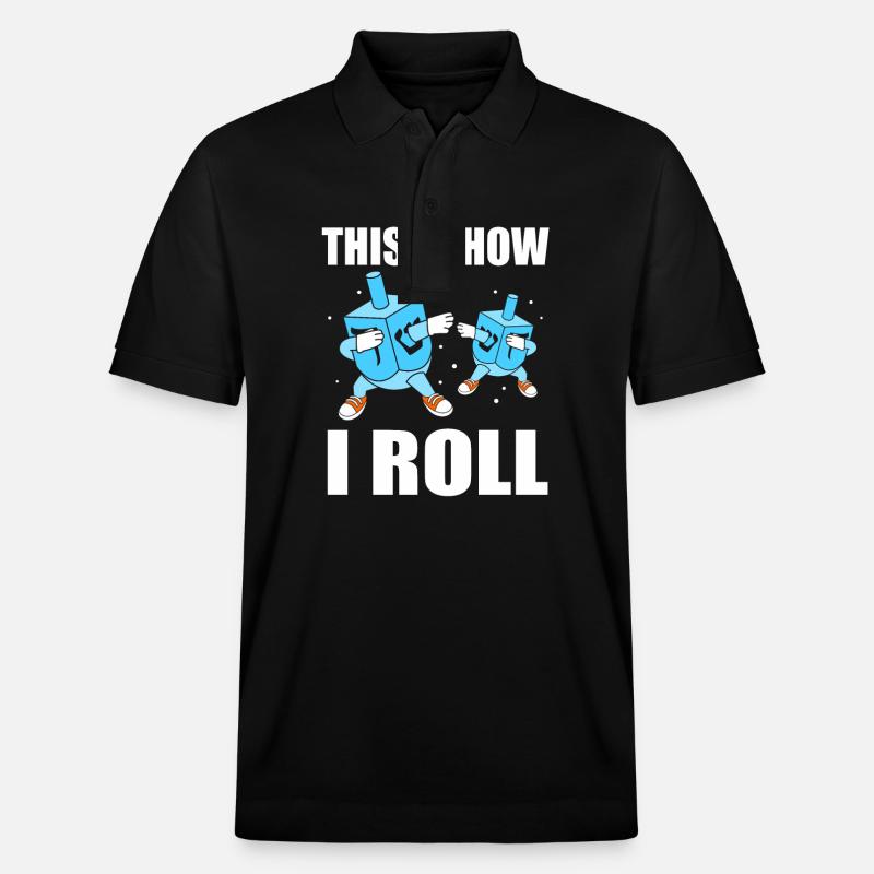 Hanoucca - Polo PREPSTER bio Stanley/Stella Unisexe - noir