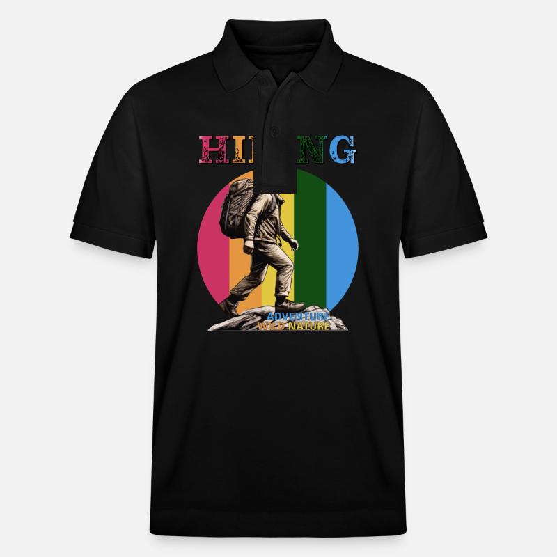 BERGSTEIGER HIKING - Stanley/Stella Unisex Bio-Poloshirt PREPSTER - Schwarz