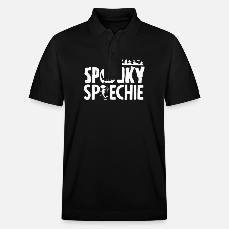 Spooky Speechie Halloween Citrouille - Polo PREPSTER bio Stanley/Stella Unisexe - noir