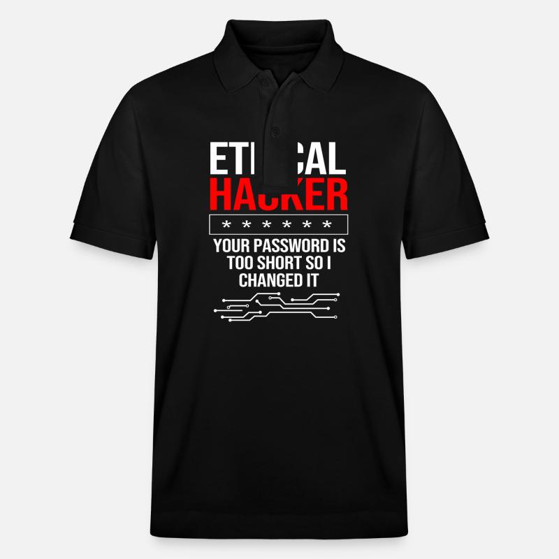 Cybersecurity Cyber Programmierer Hacker - Stanley/Stella Unisex Bio-Poloshirt PREPSTER - Schwarz