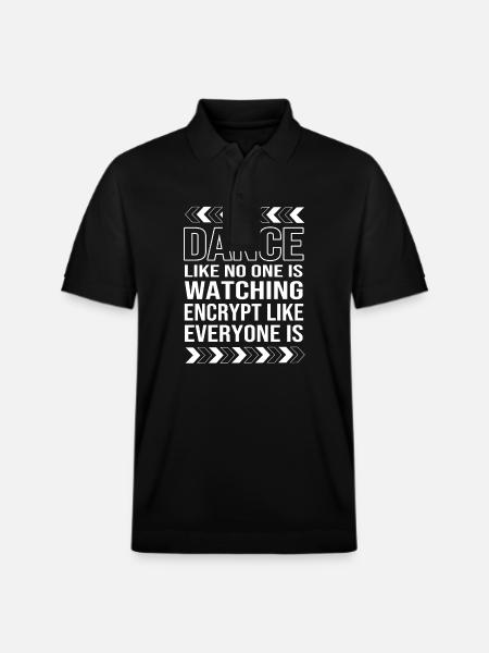 Cybersecurity Cyber Programmer Hacker - Stanley/Stella Unisex Organic Polo Shirt PREPSTER - black