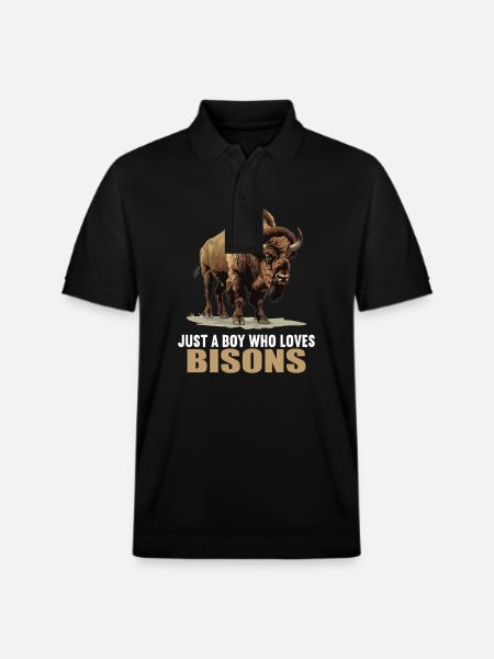 Bisons Bison - Polo PREPSTER bio Stanley/Stella Unisexe - noir