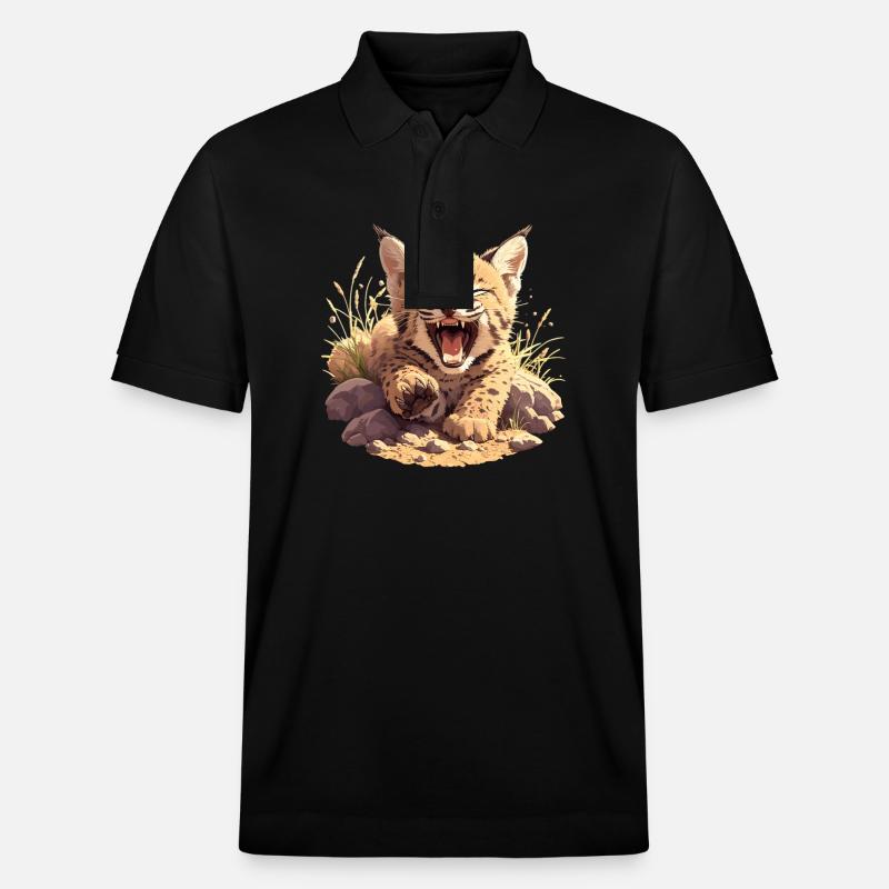 Bobcats Rotluchse Rotluchs Luchs - Stanley/Stella Unisex Bio-Poloshirt PREPSTER - Schwarz
