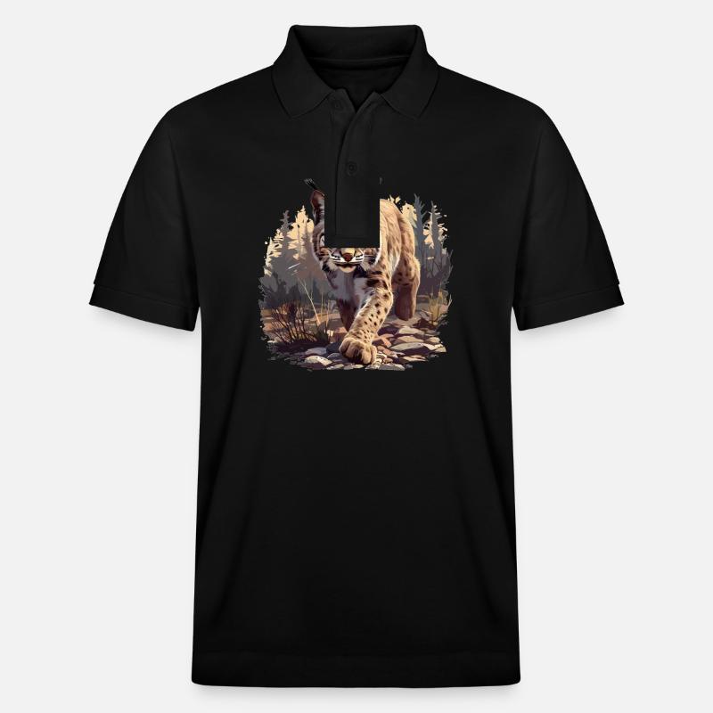 Bobcats Rotluchse Rotluchs Luchs - Stanley/Stella Unisex Bio-Poloshirt PREPSTER - Schwarz