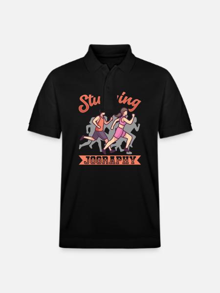 Sprinting Studying Jography Running - Stanley/Stella Unisex Organic Polo Shirt PREPSTER - black
