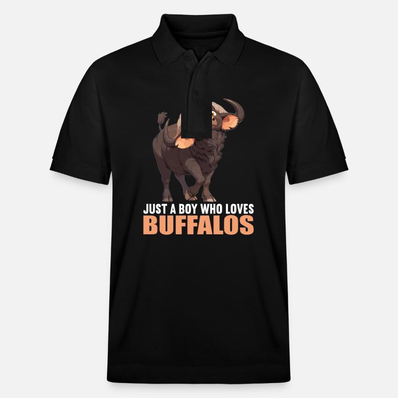 Buffles Buffalo Büffel - Polo PREPSTER bio Stanley/Stella Unisexe - noir