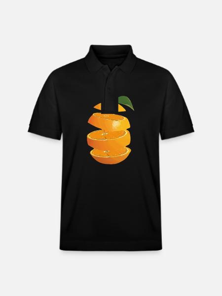 Orange Fruit - Stanley/Stella Unisex Bio-Poloshirt PREPSTER - Schwarz