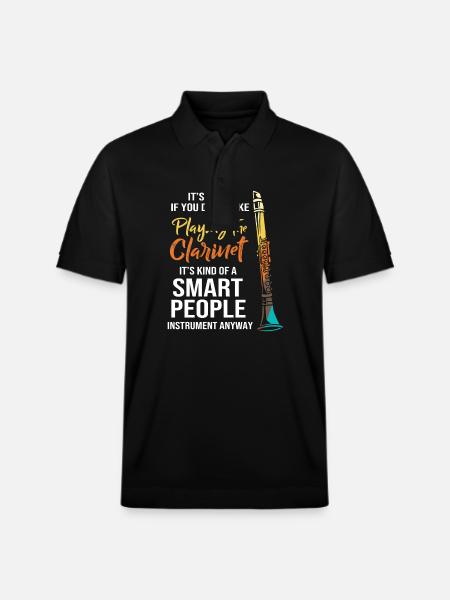 Clarinet - Stanley/Stella Unisex Organic Polo Shirt PREPSTER - black