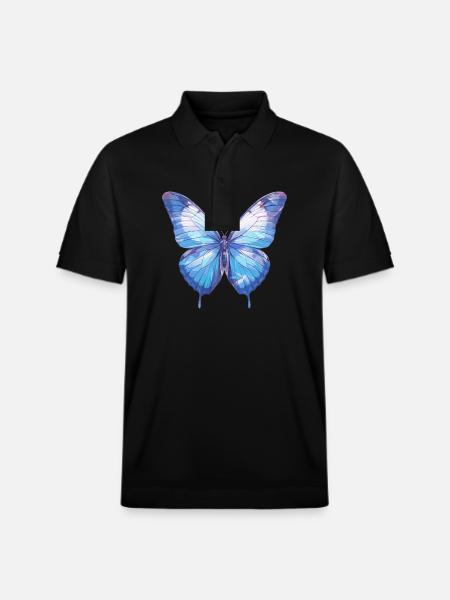 Sommerfugl Sommerfugle Sommerfugl - Stanley/Stella PREPSTER økologisk unisex poloshirt - sort