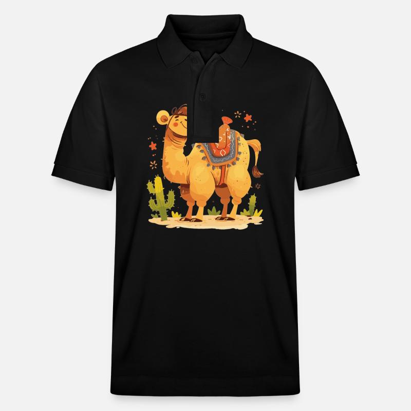 Camel Kamele Kamel - Stanley/Stella Unisex Organic Polo Shirt PREPSTER - black