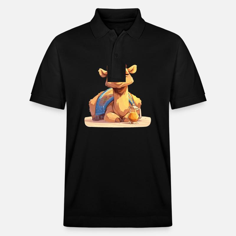 Camel Kamele Kamel - Stanley/Stella Unisex Bio-Poloshirt PREPSTER - Schwarz