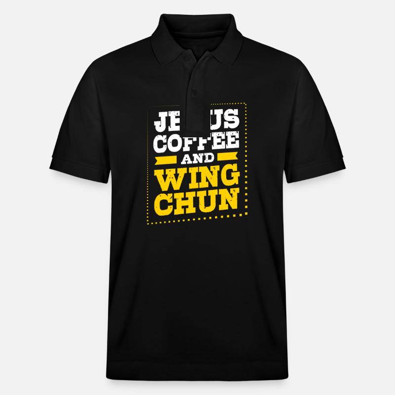 Wing Chun - Stanley/Stella Unisex Bio-Poloshirt PREPSTER - Schwarz