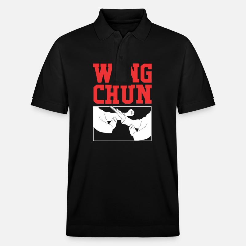 Wing Chun - Stanley/Stella Unisex Bio-Poloshirt PREPSTER - Schwarz