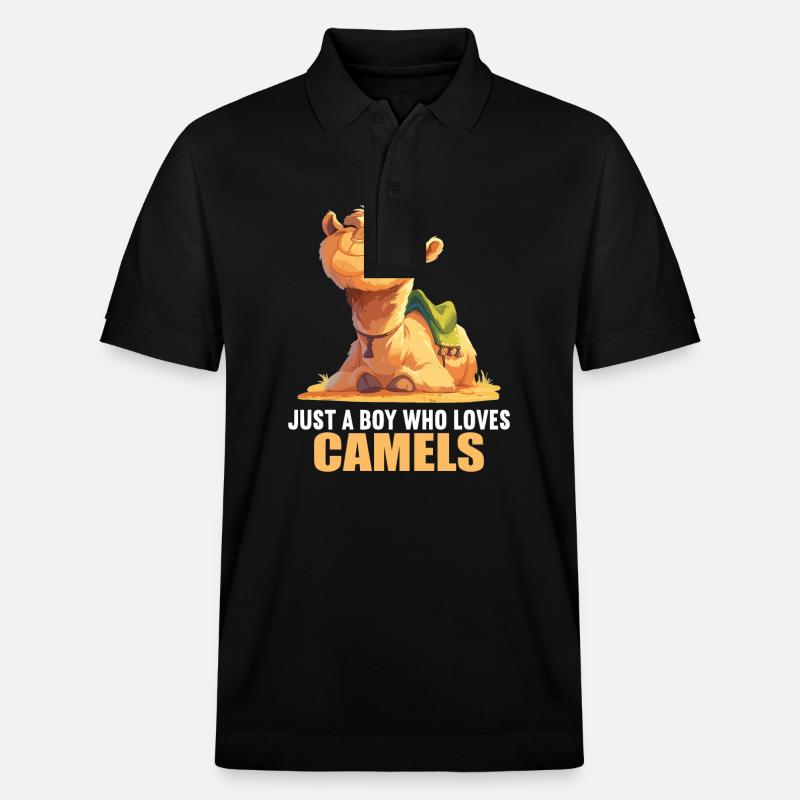 Camel Kamele Kamel - Stanley/Stella Unisex Organic Polo Shirt PREPSTER - black