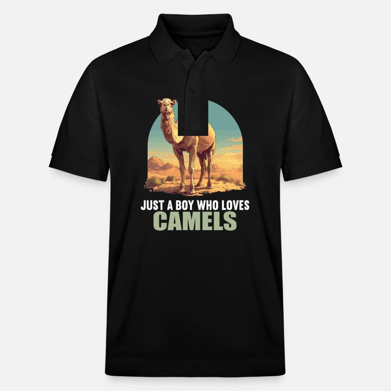 Camel Kamele Kamel - Stanley/Stella Unisex Bio-Poloshirt PREPSTER - Schwarz