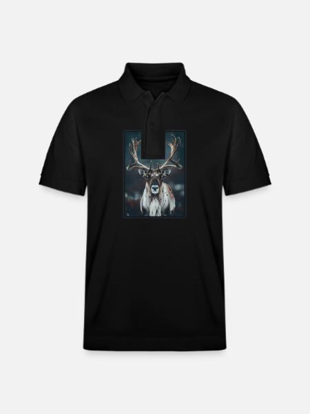 Caribou Karibus Karibu - Stanley/Stella Unisex Bio-Poloshirt PREPSTER - Schwarz