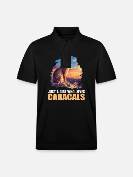 Caracal Karakale Karakal - Stanley/Stella Unisex Organic Polo Shirt PREPSTER - black