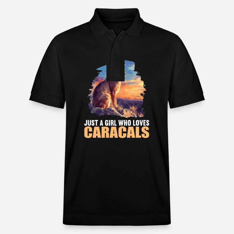 Caracal Karakale Karakal - Stanley/Stella Unisex Bio-Poloshirt PREPSTER - Schwarz