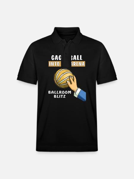GAGA BALL INTO THE ARENA - Stanley/Stella Unisex Organic Polo Shirt PREPSTER - black