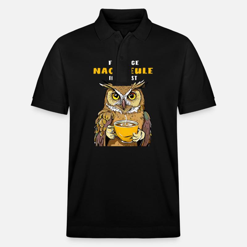 FLEIßIGE NACHTEULE IM DIENST - Stanley/Stella Unisex Bio-Poloshirt PREPSTER - Schwarz