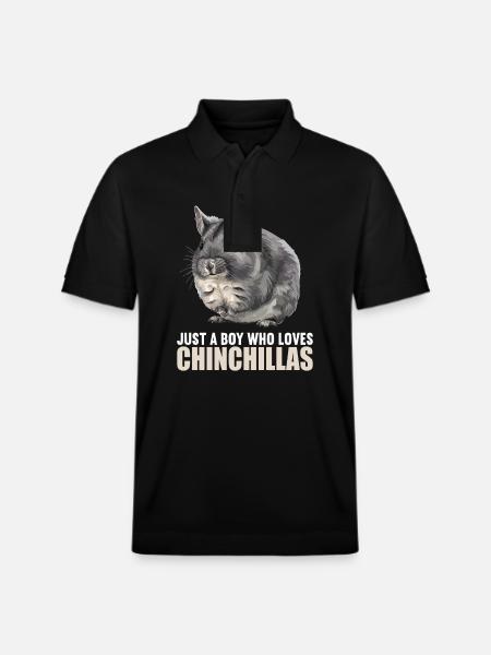 Chinchillas Chinchilla - Stanley/Stella Unisex Organic Polo Shirt PREPSTER - black