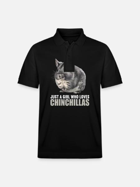 Chinchillas Chinchilla - Stanley/Stella Unisex Organic Polo Shirt PREPSTER - black