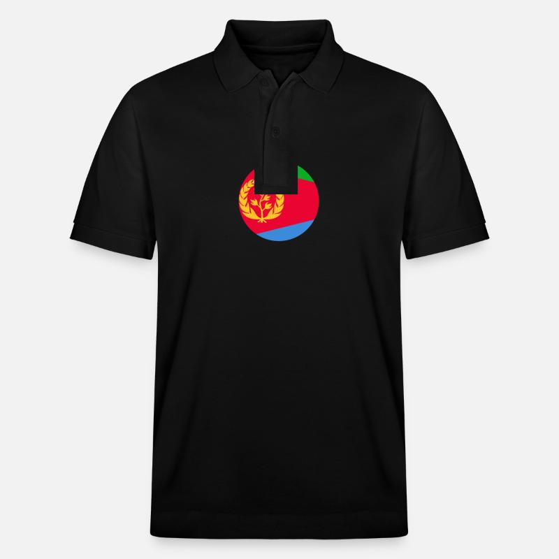 Érythrée Drapeau érythréen Érythréen - Polo PREPSTER bio Stanley/Stella Unisexe - noir