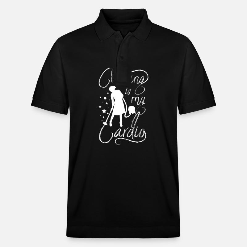 Le ménage est mon cardio - Polo PREPSTER bio Stanley/Stella Unisexe - noir