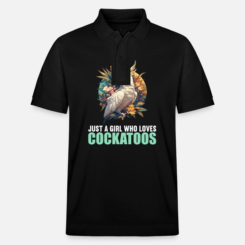 Cacatoès Cacatoès Cacatoès - Polo PREPSTER bio Stanley/Stella Unisexe - noir