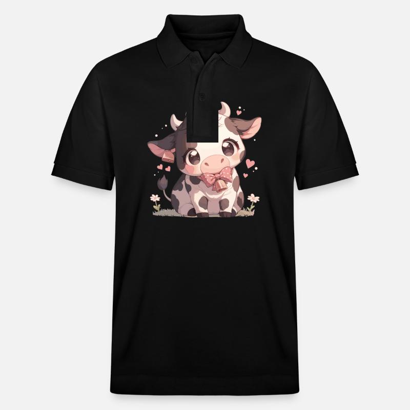 Vaches Vache - Polo PREPSTER bio Stanley/Stella Unisexe - noir