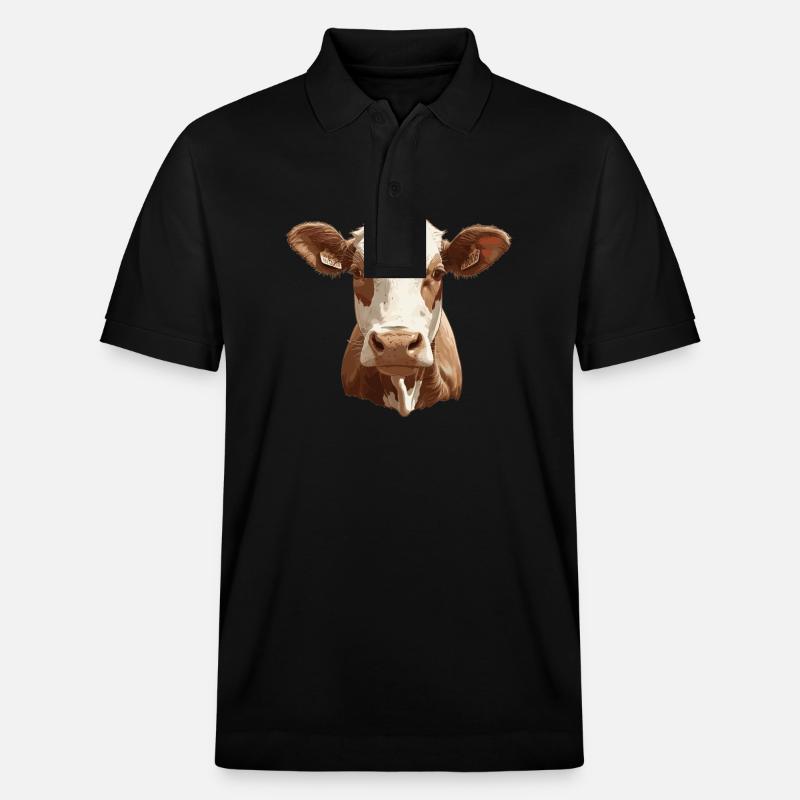 Vaches Vache - Polo PREPSTER bio Stanley/Stella Unisexe - noir