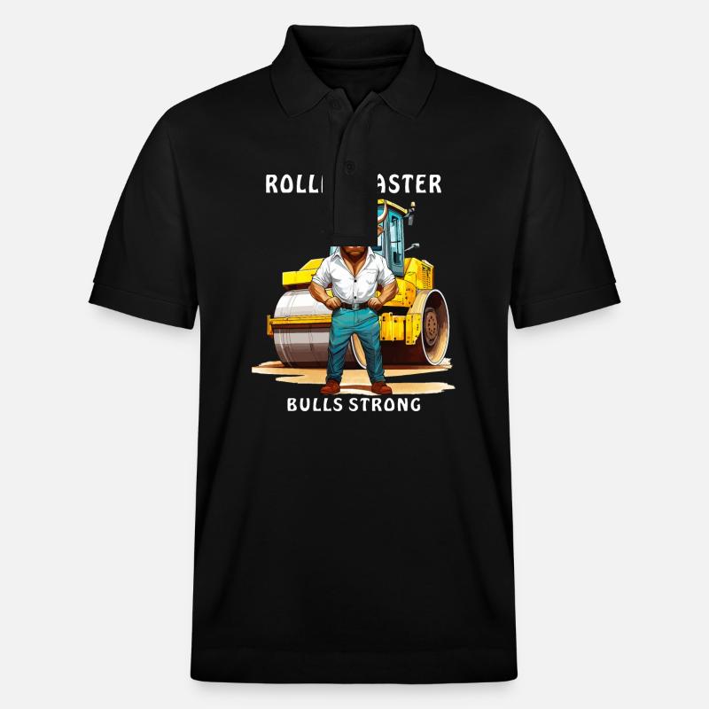 ROLLER MASTER TAUREAUX FORTS - Polo PREPSTER bio Stanley/Stella Unisexe - noir
