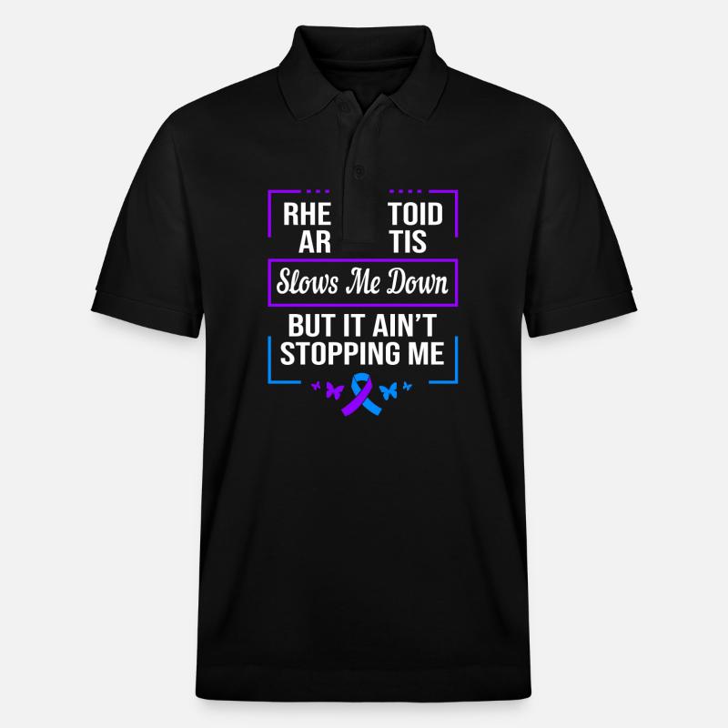 Rheuma Arthritis - Stanley/Stella Unisex Bio-Poloshirt PREPSTER - Schwarz