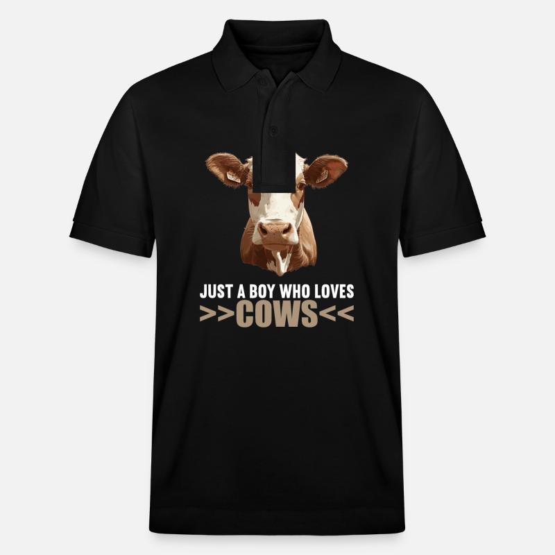 Vaches Vache - Polo PREPSTER bio Stanley/Stella Unisexe - noir