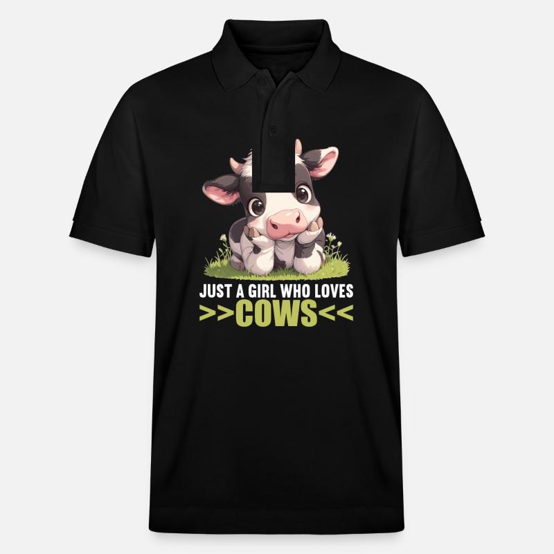 Kühe Kuh - Stanley/Stella Unisex Bio-Poloshirt PREPSTER - Schwarz