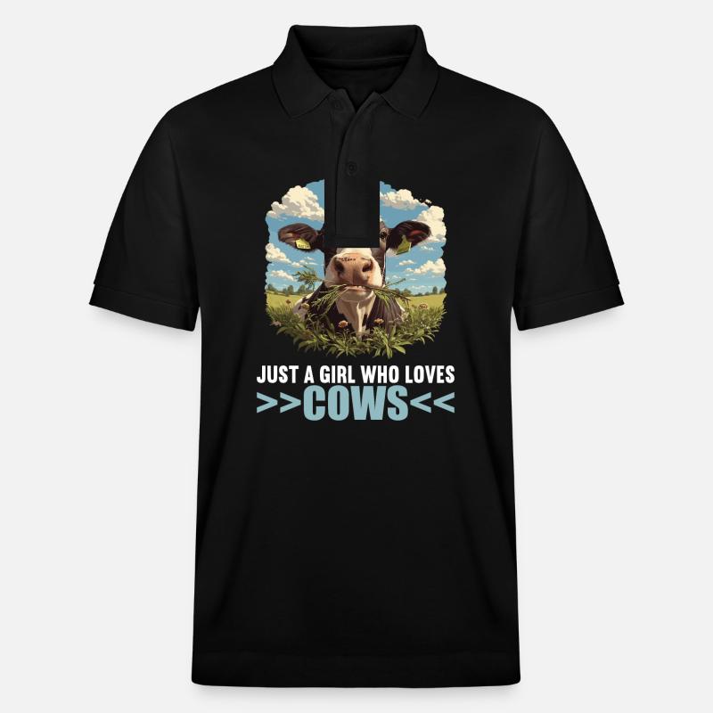 Vaches Vache - Polo PREPSTER bio Stanley/Stella Unisexe - noir