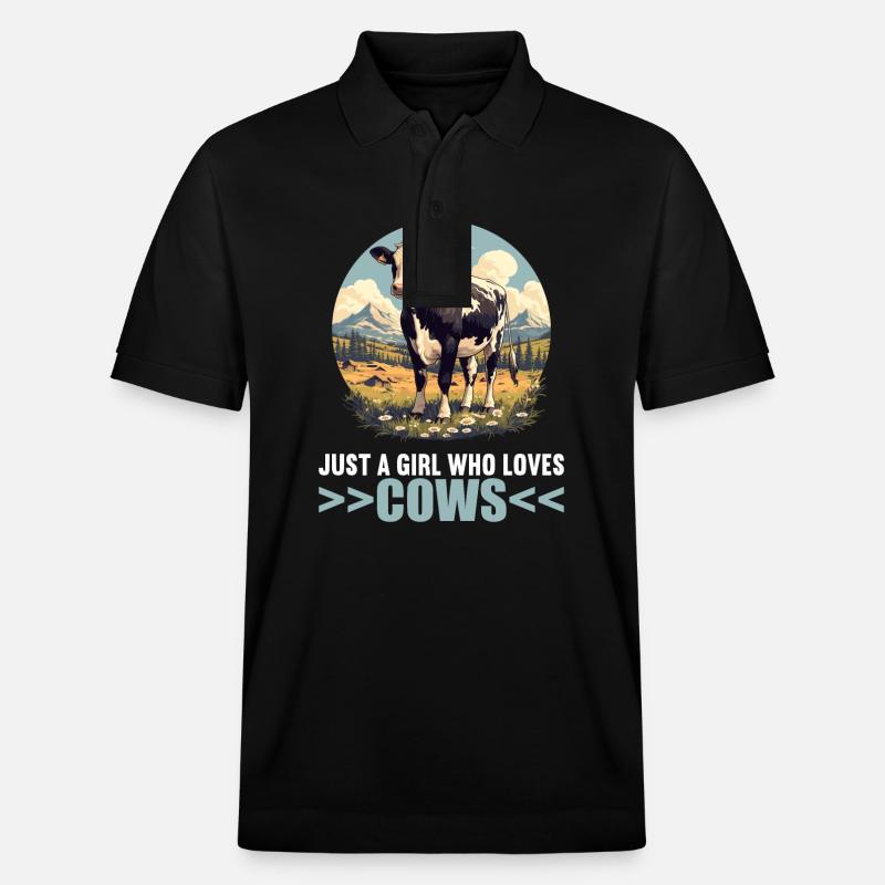 Vaches Vache - Polo PREPSTER bio Stanley/Stella Unisexe - noir