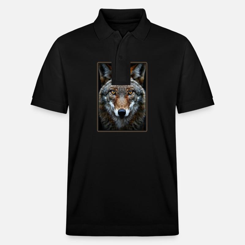 Kojoten Kojote - Stanley/Stella Unisex Bio-Poloshirt PREPSTER - Schwarz