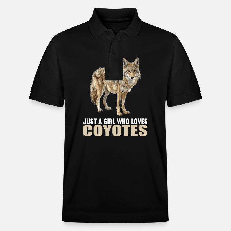 Coyotes Coyote - Polo PREPSTER bio Stanley/Stella Unisexe - noir