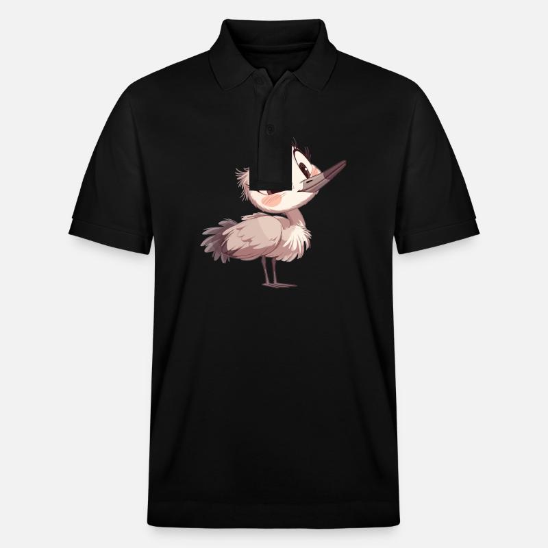 Kraniche Kranich - Stanley/Stella Unisex Bio-Poloshirt PREPSTER - Schwarz