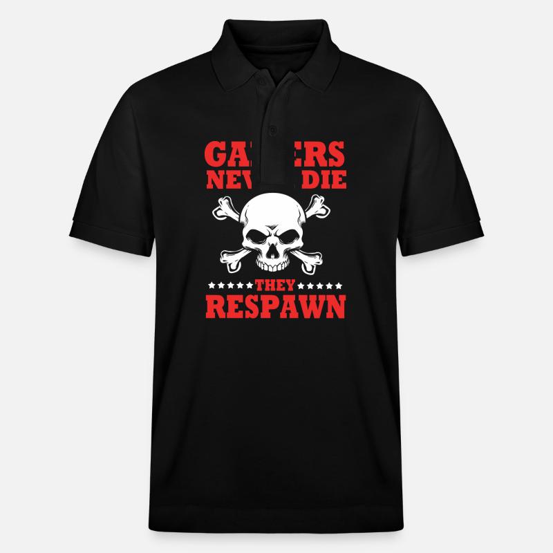 Gamer - Stanley/Stella Unisex Bio-Poloshirt PREPSTER - Schwarz