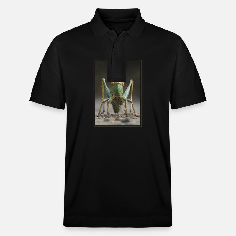 Grillen Grille - Stanley/Stella Unisex Bio-Poloshirt PREPSTER - Schwarz