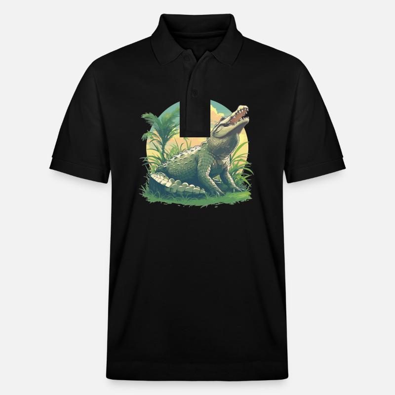 Crocodiles Crocodile - Polo PREPSTER bio Stanley/Stella Unisexe - noir