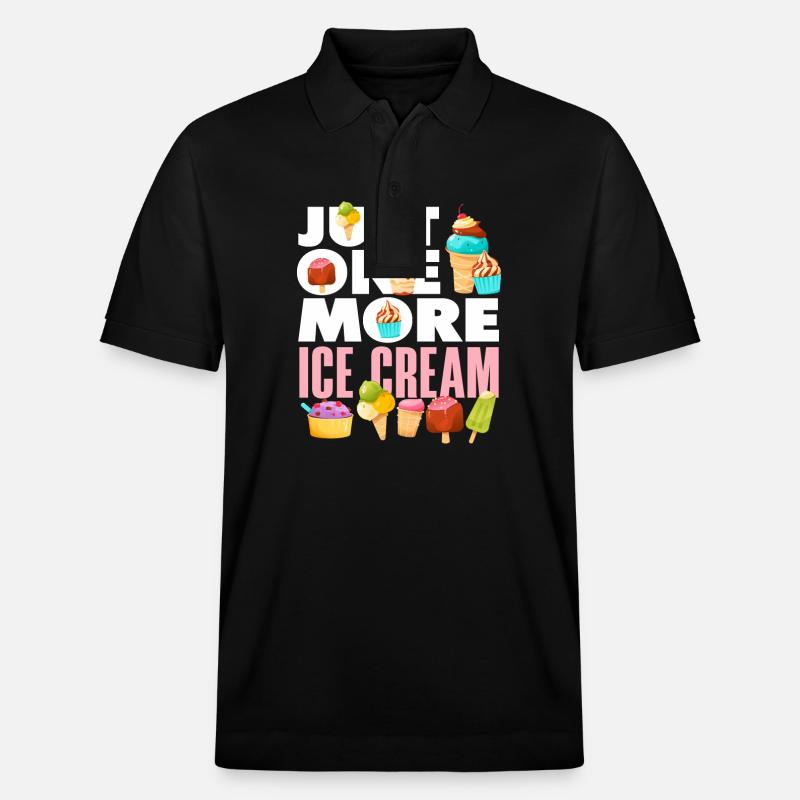 Juste un amateur de glaces - Polo PREPSTER bio Stanley/Stella Unisexe - noir