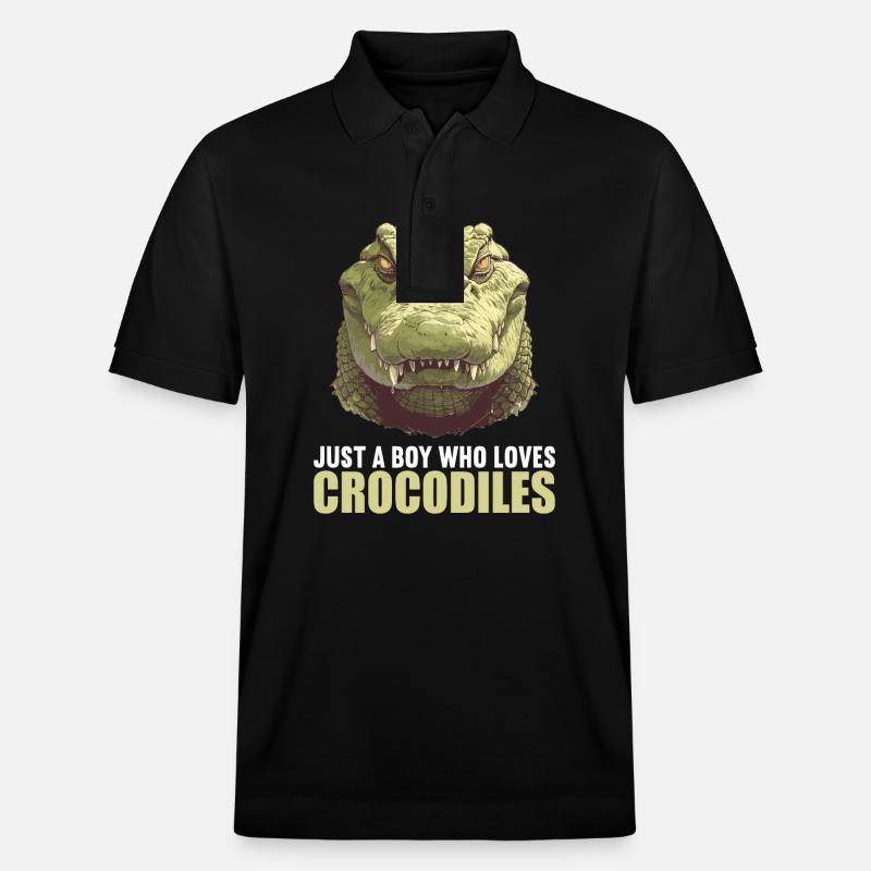 Krokodile Krokodil - Stanley/Stella Unisex Bio-Poloshirt PREPSTER - Schwarz