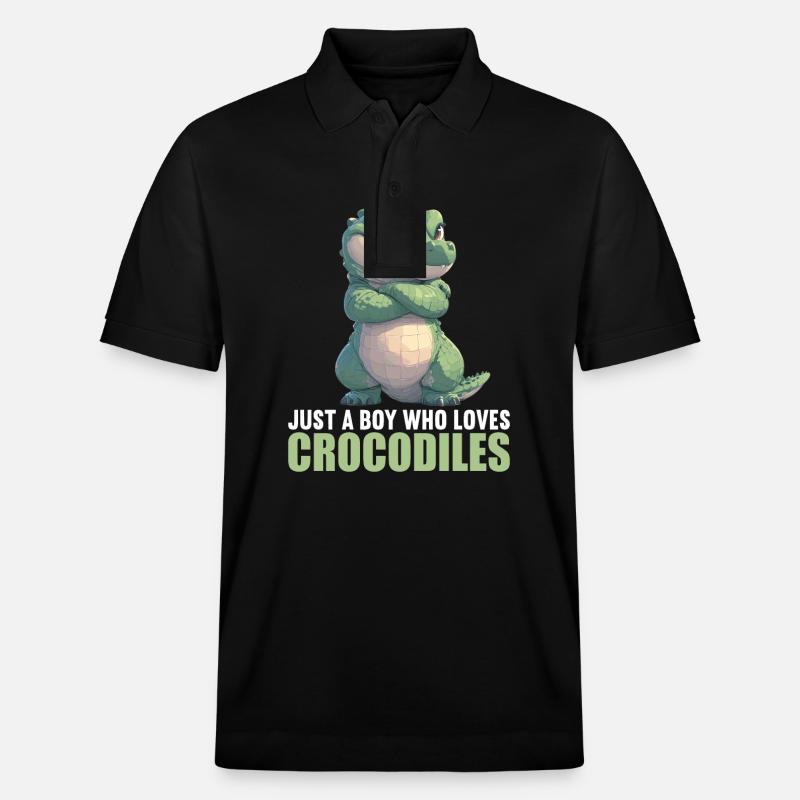 Crocodiles Crocodile - Polo PREPSTER bio Stanley/Stella Unisexe - noir