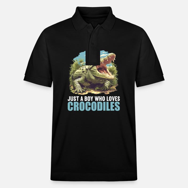 Crocodiles Crocodile - Polo PREPSTER bio Stanley/Stella Unisexe - noir
