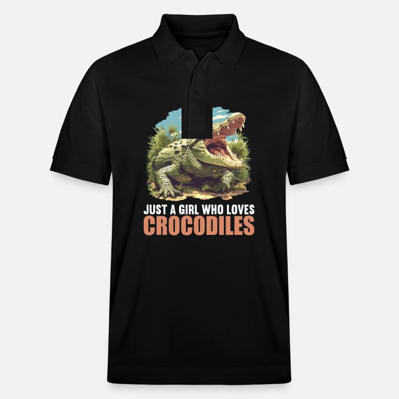 Crocodiles Crocodile - Polo PREPSTER bio Stanley/Stella Unisexe - noir
