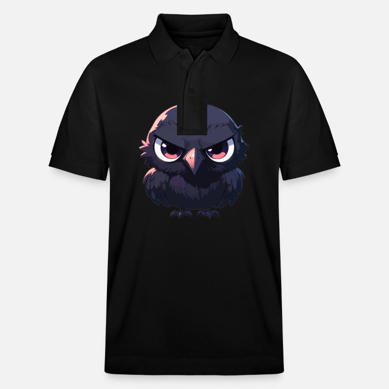 Krähen Krähe - Stanley/Stella Unisex Bio-Poloshirt PREPSTER - Schwarz