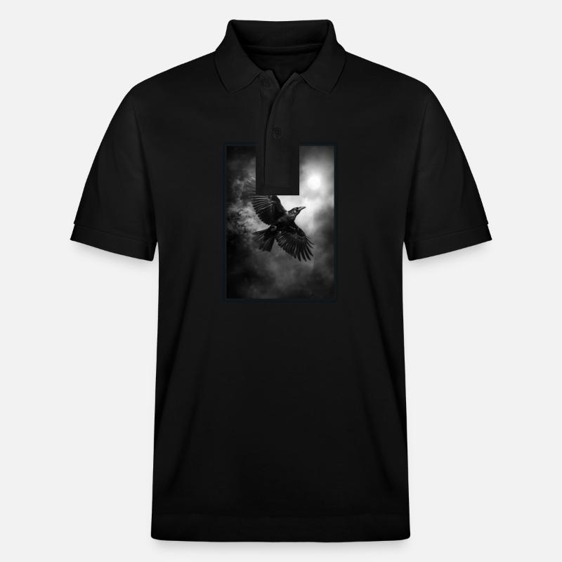 Krähen Krähe - Stanley/Stella Unisex Bio-Poloshirt PREPSTER - Schwarz